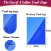 512e832OTxL._AC_SL1116_ 4 Gallon Clear Trash Bags Hommaly Review Strong Leak Proof Small Bin Liners