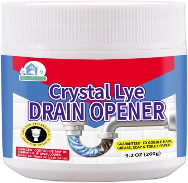 614W1ak34dL._AC_SL1500_ Powerful Drain Opener Review CleanWave Solutions Bell Bird Crystal Lye Effectiveness Tested