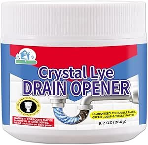 614W1ak34dL.__AC_SX300_SY300_QL70_ML2_ Powerful Drain Opener Review CleanWave Solutions Bell Bird Crystal Lye Effectiveness Tested