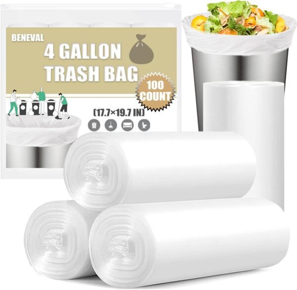 61FOUHlcOWL._AC_SL1500_ 4 Gallon Small Trash Bags by HealthQuay Review Perfect for Office Bedroom Bathroom Use