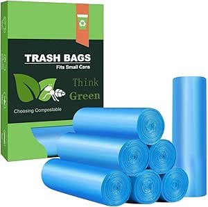 61Q-ZgilxNL.__AC_SX300_SY300_QL70_ML2_ Compostable Small Trash Bags AYOTEE Review Leak Proof Biodegradable 4 Gallon Liners