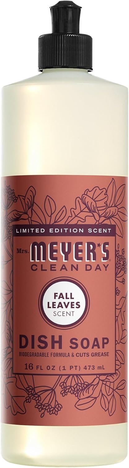 61SdWSkLiKL._AC_SL1500_ Mrs Meyers Fall Leaves Dish Soap Review Biodegradable Grease Cutting Formula