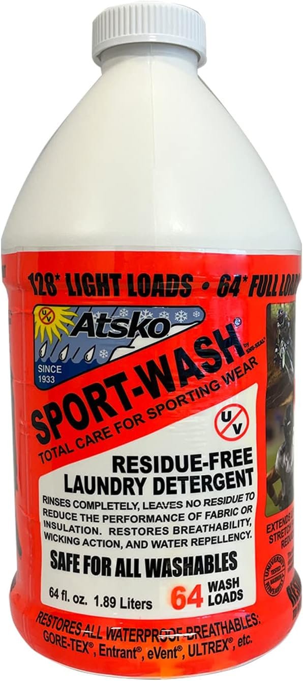 61jms6Qi8L._AC_SL1500_ Sno Seal Sport-Wash Liquid Laundry Detergent Review Residue-Free Cleaning Power