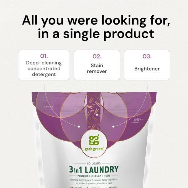 61kVHM5EjGL._AC_SL1500_ Grab Green 3-in-1 Laundry Detergent Pods Review Superior Natural Cleaning Power