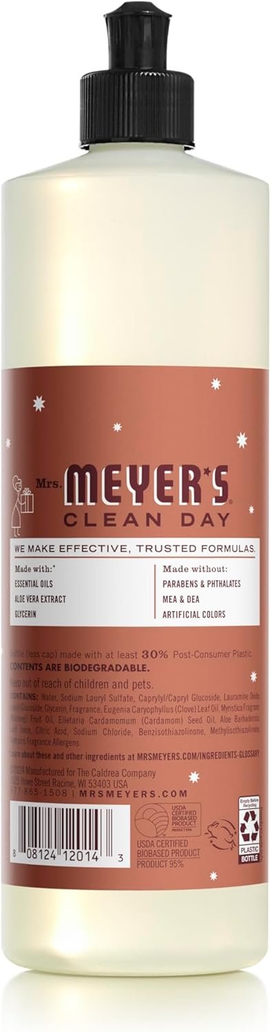 61tYivI6gL._AC_SL1500_ Limited Edition Gingerbread Scent Dish Soap Review Mrs Meyers Clean Day Holiday Edition