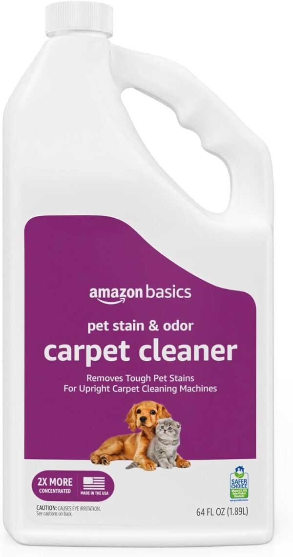 61uBpMEt4vL._AC_SL1500_ Amazon Basics Pet Stain Remover Carpet Cleaner Review Safer Choice Formula Tested