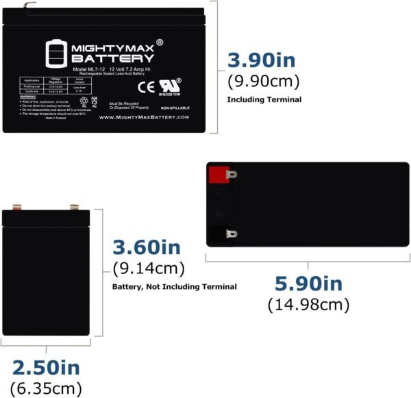 61uXWxMOBbL._AC_SL1500_ Mighty Max Battery 12V 7Ah Review Best Replacement for Home Security Alarms