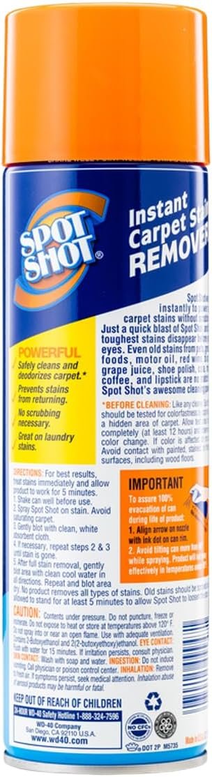 61yRZYu0bRL._AC_SL1499_ Spot Shot Instant Carpet Stain Remover Review WD-40 COMPANY Effectiveness Tested