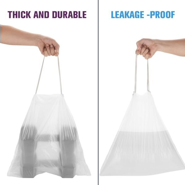 61ye0dU8qpL._AC_SL1500_ Heihaily 2.6 Gallon Trash Bags Review Leakproof Drawstring Kitchen Garbage Bags