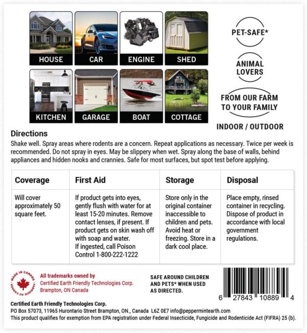 713nDR9wRAL._AC_SL1500_ Powermint Rodent Repellent Spray Review Best Natural Peppermint Oil Pest Control