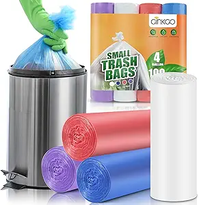 7166zEpTOOL.__AC_SX300_SY300_QL70_FMwebp_ Colorful 4 Gallon Trash Bags Ginkgo Review Practical Durability and Unscented Quality