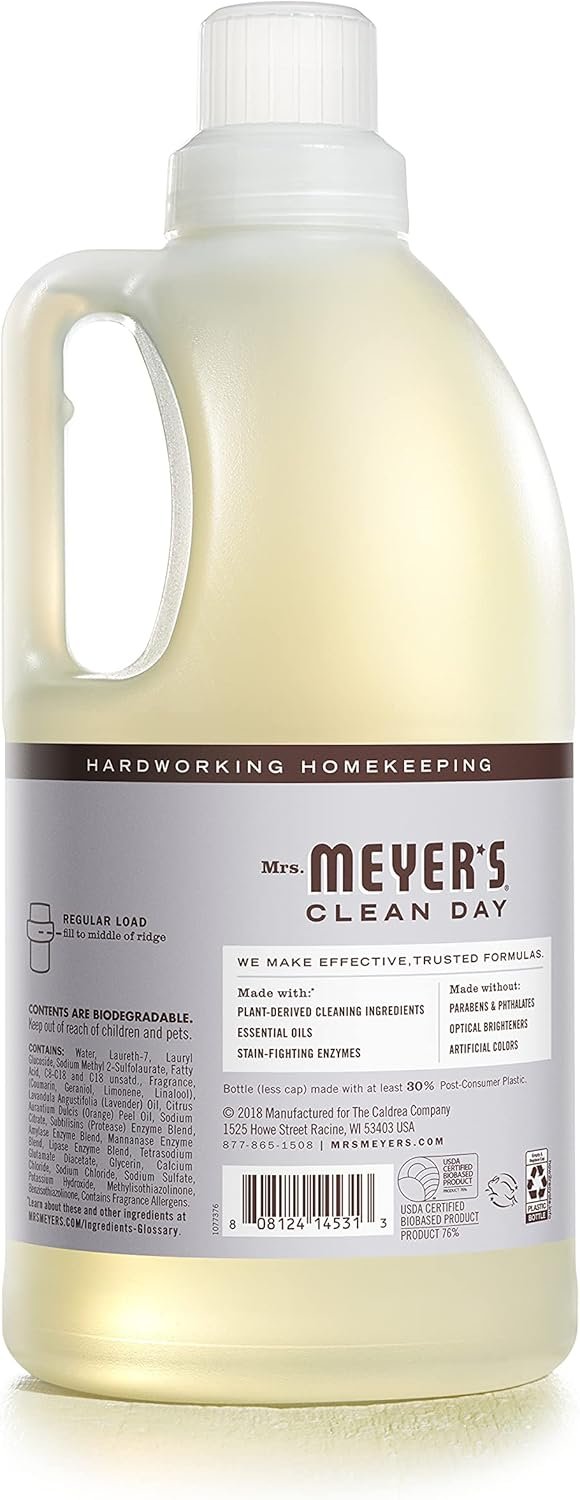 719xL1t3NnL._AC_SL1500_ Mrs Meyers Liquid Laundry Detergent Review Powerful Plant-Based Cleaning with Lavender Scent
