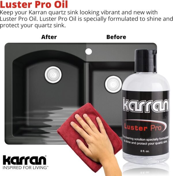 71FTO1KPxL._AC_SL1500_ Karran Luster Pro Oil Review for Quartz and Granite Sink Care and Protection