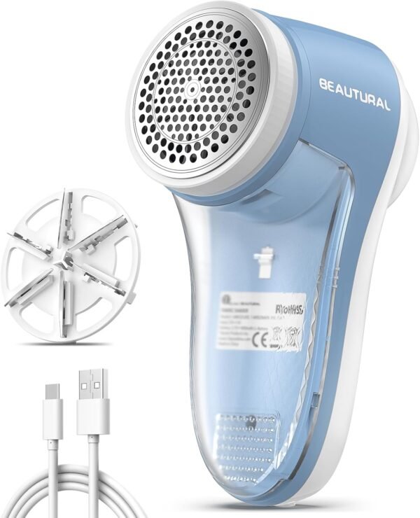 71IapVO7wEL._AC_SL1500_ Comprehensive Review of BEAUTURAL Fabric Shaver Lint Remover with 6-Leaf Blades