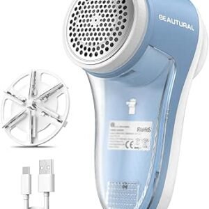 71IapVO7wEL.__AC_SY445_SX342_QL70_ML2_ Comprehensive Review of BEAUTURAL Fabric Shaver Lint Remover with 6-Leaf Blades