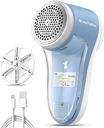 71IapVO7wEL.__AC_SY445_SX342_QL70_ML2_ Comprehensive Review of BEAUTURAL Fabric Shaver Lint Remover with 6-Leaf Blades