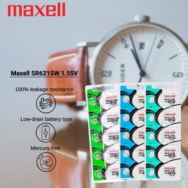71KCxNAa3QL._AC_SL1080_ Maxell Watch Battery SR621SW Review Best Button Cell for Precision Watches