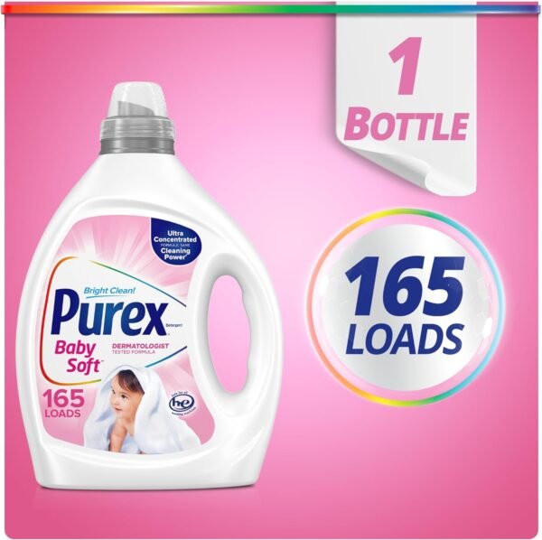 71LWN8qBtVL._AC_SL1500_ Purex Baby Liquid Laundry Detergent Review Ultra Concentrated Gentle Formula for Sensitive Skin