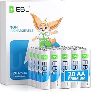 71Mqzy9t5L._AC_SY300_SX300_ EBL AA Batteries Review Long-Lasting 20 Pack Alkaline Power for Household Use