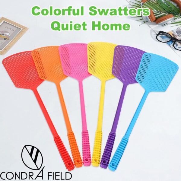 71PaQn2NKeL._AC_SL1500_ Colorful Fly Swatters Multi-Pack Review Plastic Flyswatters Bulk Vibrant Brand