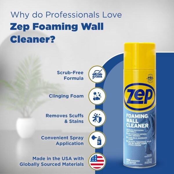 71QWaIkcrbL._AC_SL1500_ Zep Foaming Wall Cleaner Review Best All-Purpose Cleaner for Stain Removal and Surfaces