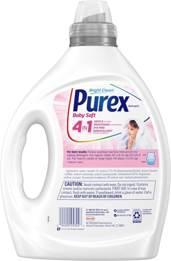 71QnXXRKZL._AC_SL1500_ Purex Baby Liquid Laundry Detergent Review Ultra Concentrated Gentle Formula for Sensitive Skin