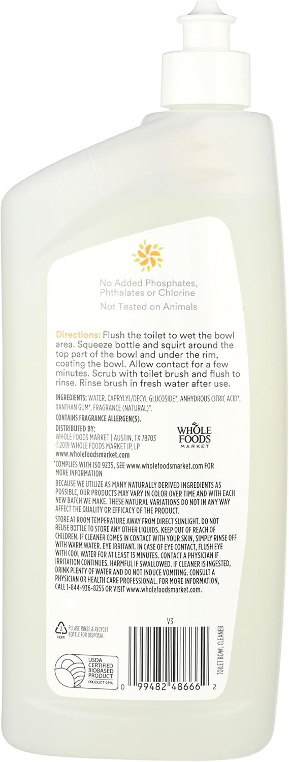 71T29NJbAoL._AC_SL1500_ 365 by WFM Toilet Bowl Cleaner Review Powerful Citrus Scent and Eco-Friendly Formula