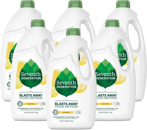 71TZlvV85EL._AC_SL1500_ Seventh Generation Lemon Dishwasher Detergent Gel Review Plant-Based Cleaning Power Uncovered