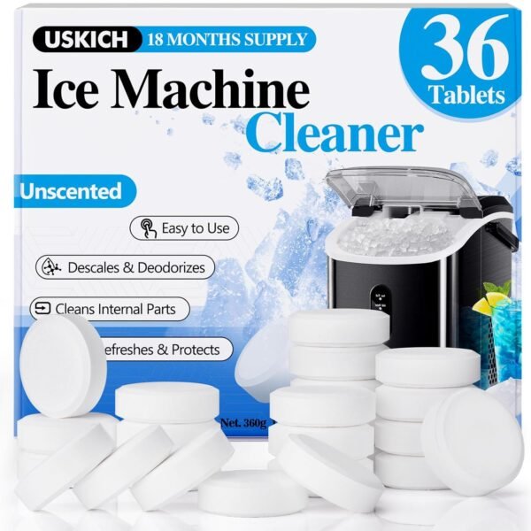71X95RfO4BL._SL1500_ USKICH Ice Machine Cleaner Review Powerful Descaler Tablets for Clear Fresh Ice