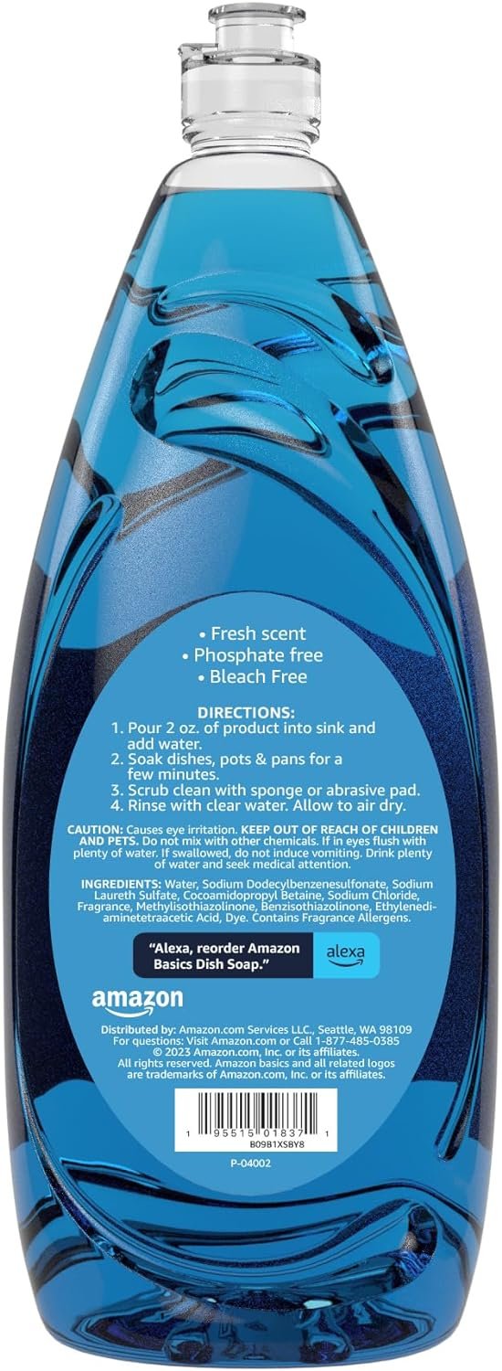 71ZRSndRpqL._AC_SL1500_ Amazon Basics Dish Soap Review Powerful Grease-Cutting and Fresh Scent Tested