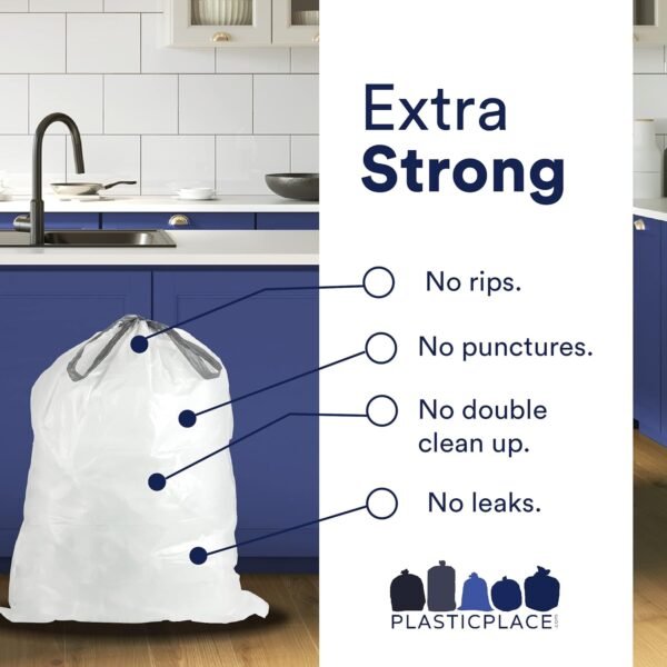 71cUxWGcQzS._AC_SL1500_ Plasticplace Custom Fit Trash Bags Review Perfect for simplehuman Code X Durable Drawstring Liners