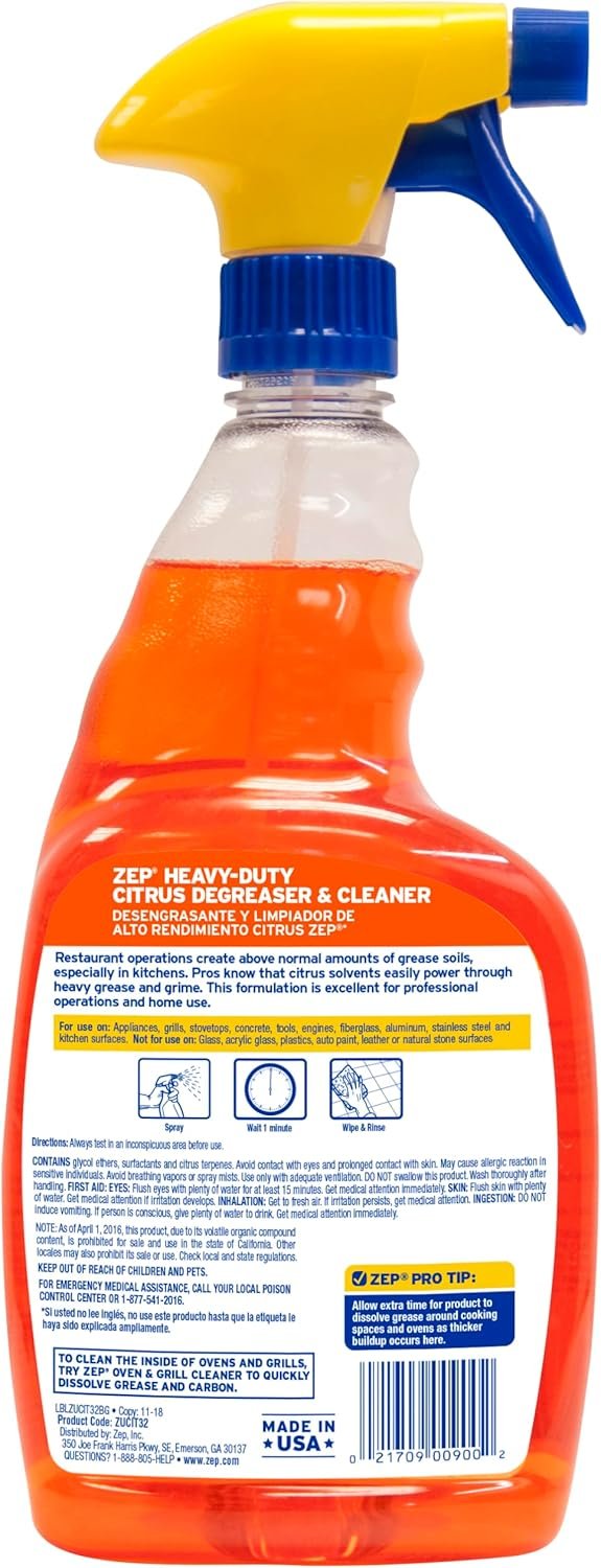 Degreaser in Use