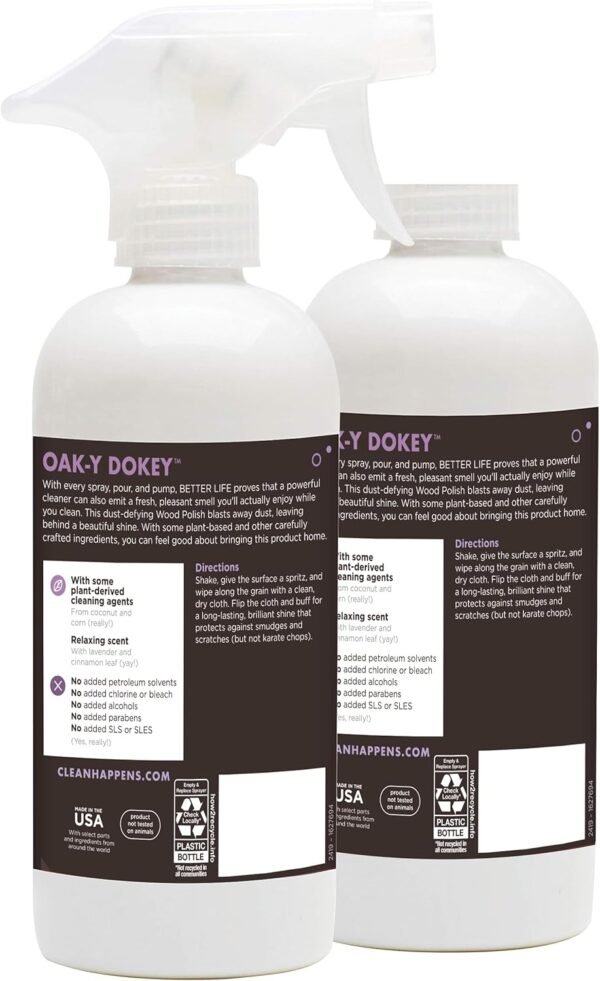 71dG2F7ylaL._AC_SL1500_ Better Life Wood Polish Review Revitalizes Furniture with Cinnamon Lavender Scent