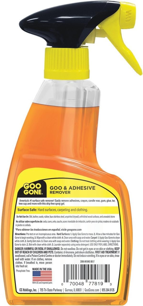 71dK6woNJpL._AC_SL1283_ Goo Gone Original Spray Gel Review Best All Purpose Adhesive Remover by Weiman