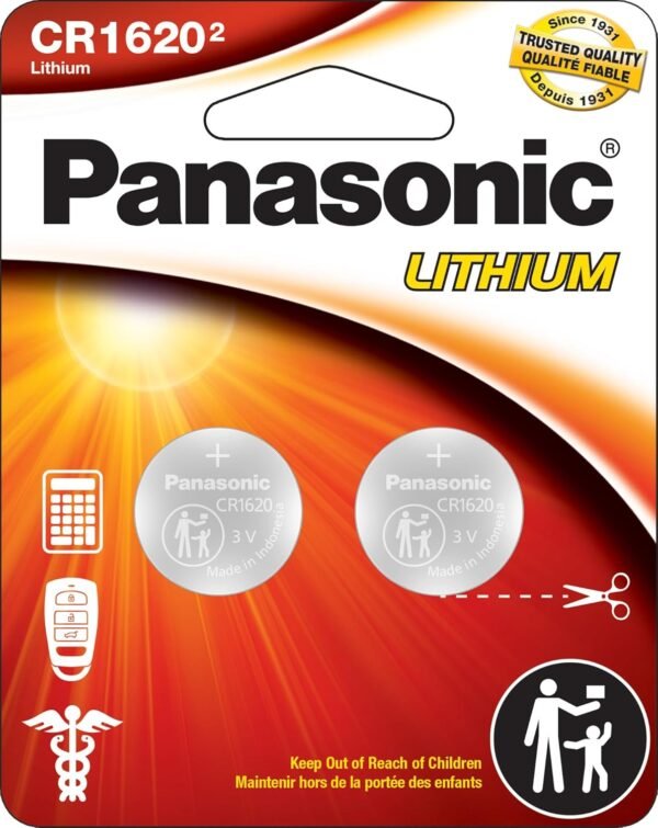 71g7Gi8EpvL._AC_SL1500_ Panasonic CR1620 Coin Cell Battery Review Long Lasting Power and Safety Features