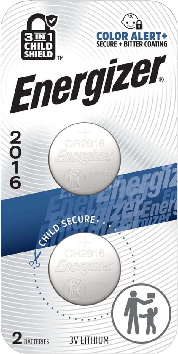 71hZWRigML._AC_SL1500_ Energizer 2016 Coin Batteries Review Powerful 3V Lithium Pack With Child Shield Safety Features