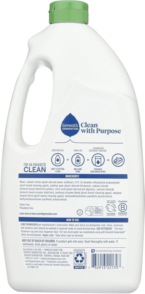 71i7pHeXRL._AC_SL1500_ Seventh Generation Dishwasher Detergent Gel Review Cutting Grease with Plant-Based Power