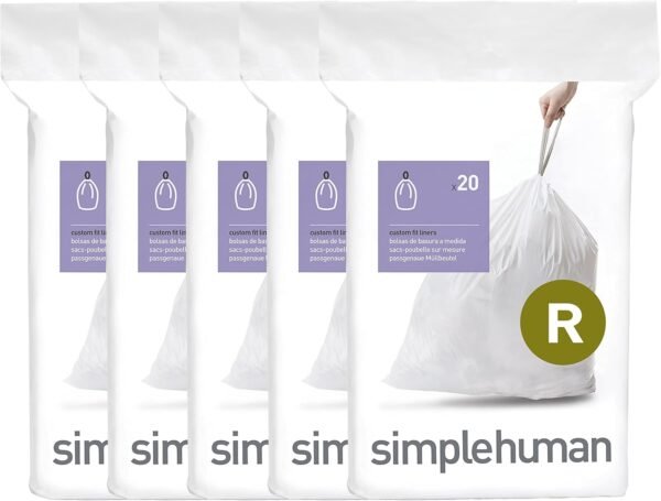 71k5h703o4L._AC_SL1500_ simplehuman Code R Trash Bags Review Durable Custom Fit Liners for 10 Liter Cans