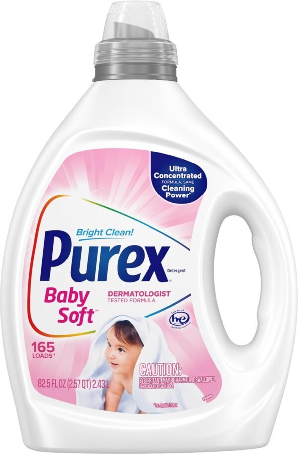71l4t8v0CZL._AC_SL1500_ Purex Baby Liquid Laundry Detergent Review Ultra Concentrated Gentle Formula for Sensitive Skin