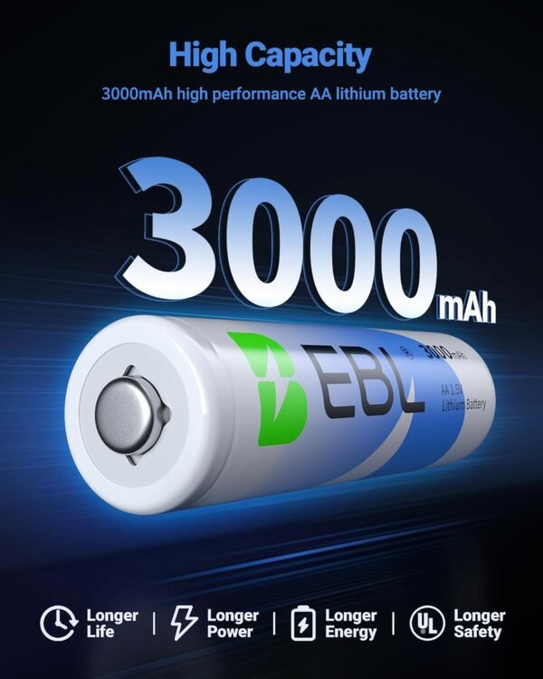 71nQUWPRPZL._SL1500_ EBL AA Batteries Review High Performance 3000mAh Lithium Powerhouse Tested