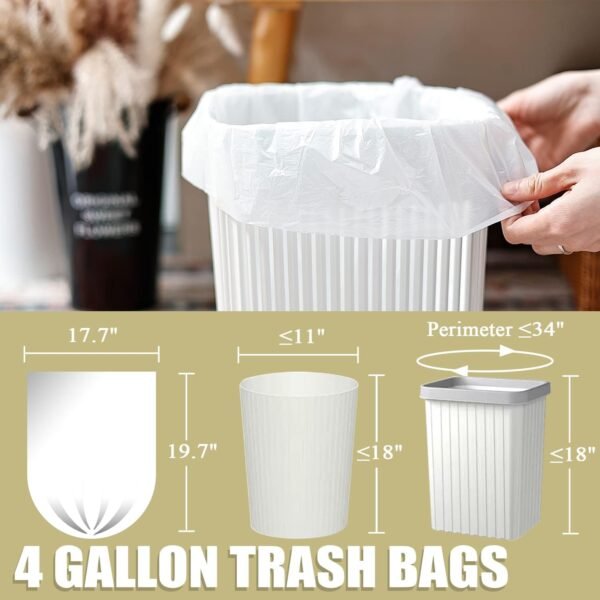71oBqNmLs4L._AC_SL1500_ 4 Gallon Small Trash Bags by HealthQuay Review Perfect for Office Bedroom Bathroom Use