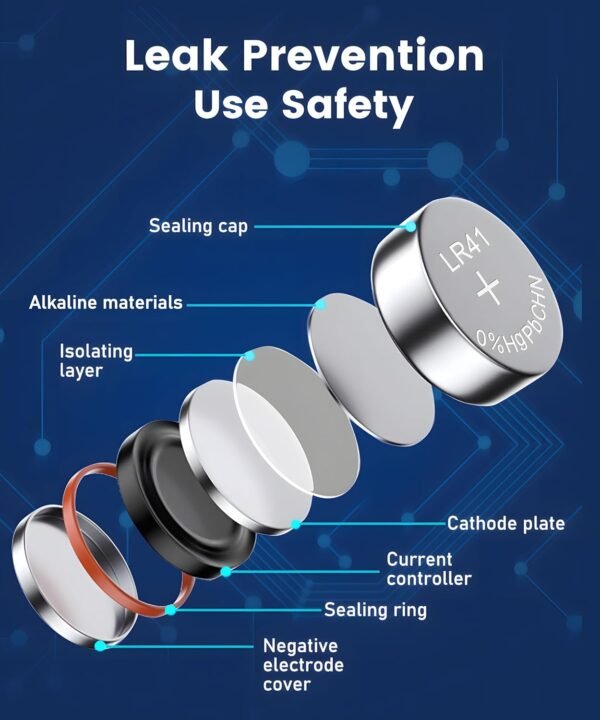 71teD2dgDfL._AC_SL1500_ YKM LR41 Button Batteries Review Long-Lasting Power and Reliable Safety Tested