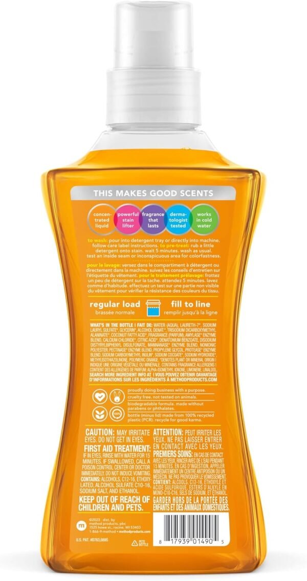 71uY7eoZ2CL._AC_SL1500_ Method Liquid Laundry Detergent Review Plant-Based Power and Ginger Mango Freshness Uncovered