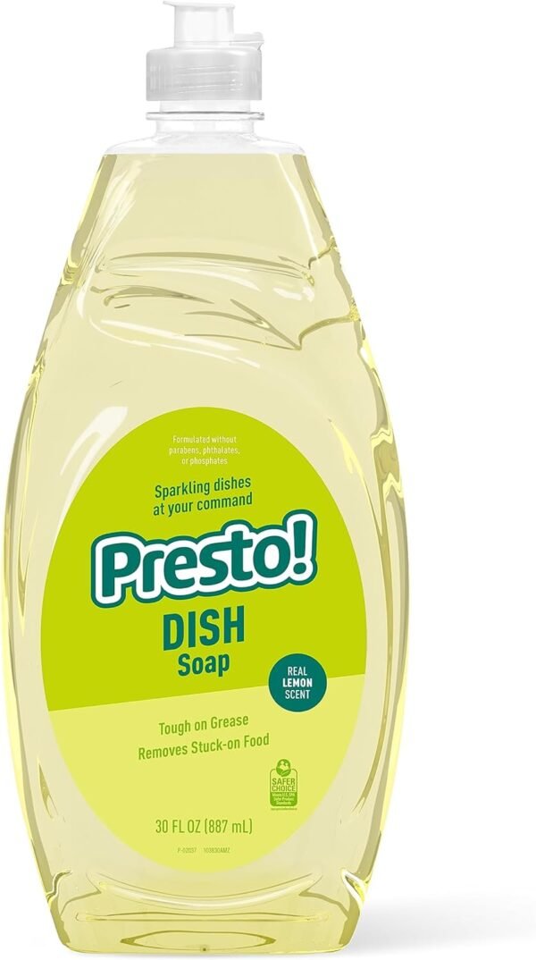 71wS6Pug9yL._AC_SL1500_ Presto Dish Soap Review Amazon Brand Best Lemon Scented Grease Cleaner