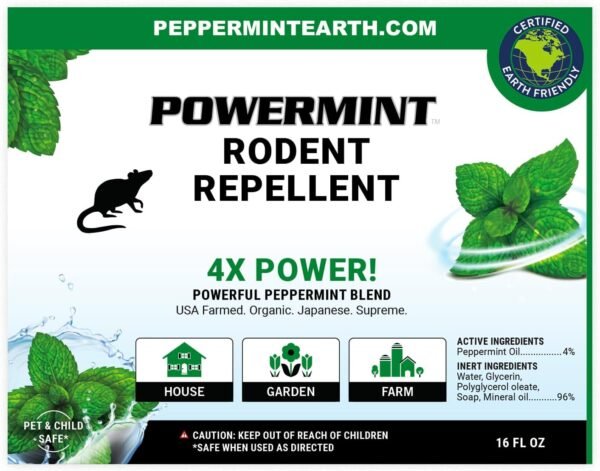 71wvmpCG-JL._AC_SL1500_ Powermint Rodent Repellent Spray Review Best Natural Peppermint Oil Pest Control