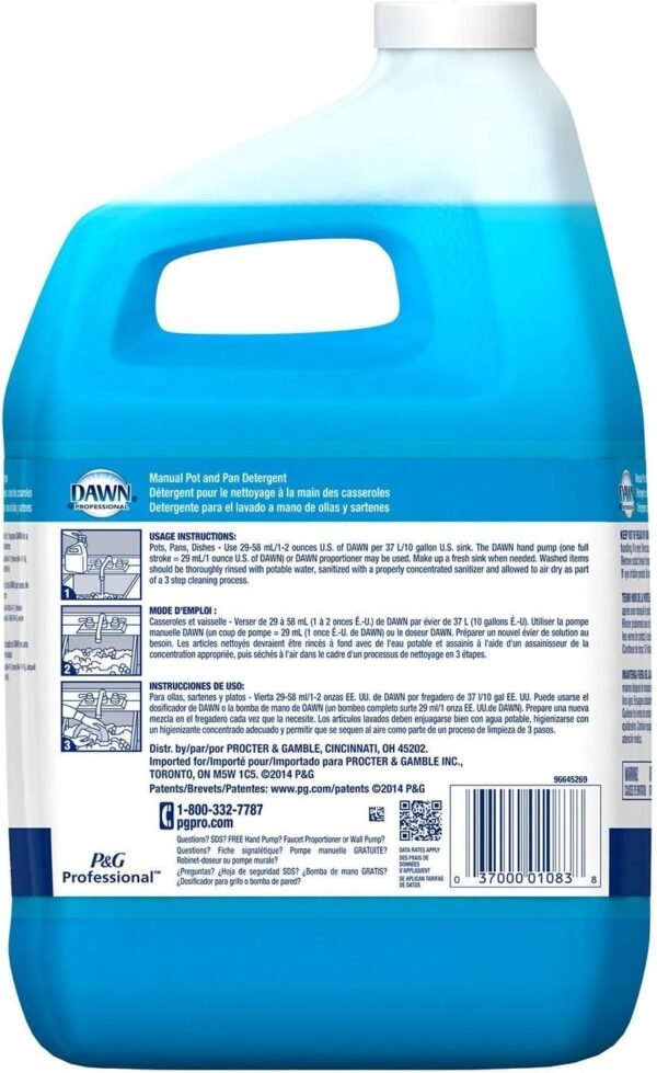 71zw89ruZEL._AC_SL1500_ Dawn Professional Pot and Pan Detergent Review High-Surfactant Formula for Grease Cutting