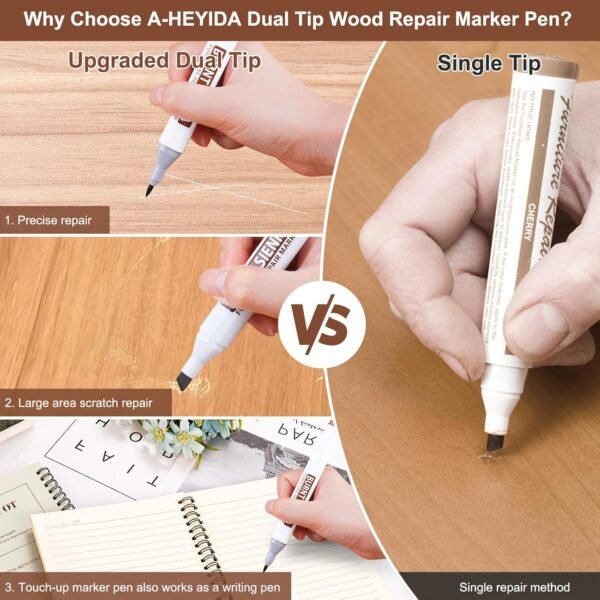 Vinyl Floor Repair Kit Review A-HEYIDA Hardwood Wax and Furniture Marker Combo