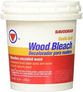 Savogran Oxalic Acid Wood Bleach Review Best Household Wood Bleach for Quick Results