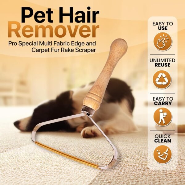 811hNIS9wlL._AC_SL1500_ Diafline Pet Hair Removal Tool Review Efficient Rug Rake and Lint Remover for Dogs