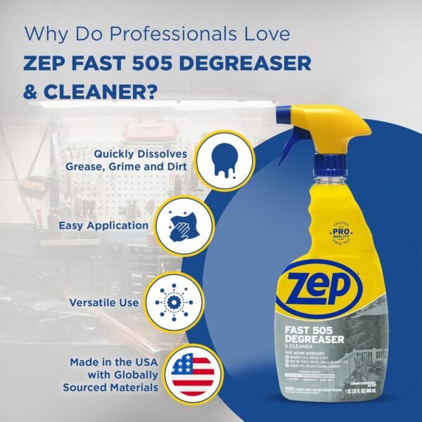 819rD2ajVML._AC_SL1500_ Zep Fast 505 Cleaner and Degreaser Review Powerful All-Purpose Household Cleaner Insights